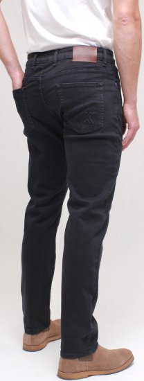 Kam Jeans Bens Embossed Reg Fit Jeans Blue-Black - Farkut ja housut - Miesten isot farkut ja isot housut W40-W70