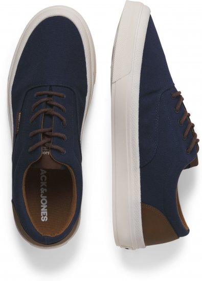 Jack & Jones Lington Canvas Sneakers Navy Blazer - Miesten Kengät 40-52 - Miesten kengät koossa 40-52