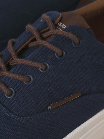 Jack & Jones Lington Canvas Sneakers Navy Blazer - Miesten Kengät 40-52 - Miesten kengät koossa 40-52