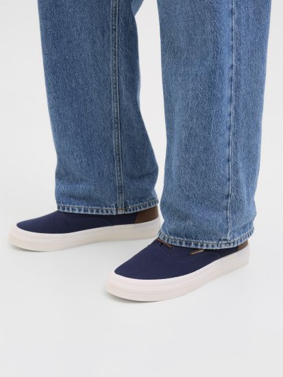 Jack & Jones Lington Canvas Sneakers Navy Blazer - Miesten Kengät 40-52 - Miesten kengät koossa 40-52