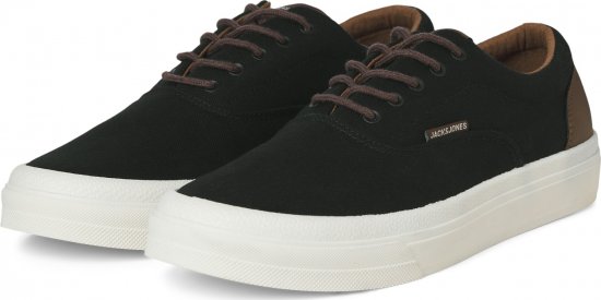 Jack & Jones Lington Canvas Sneakers Black - Miesten Kengät 40-52 - 