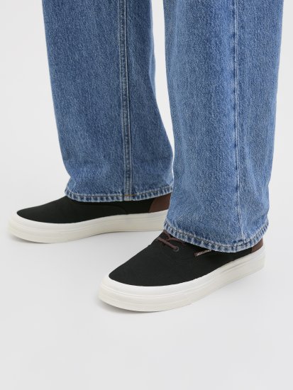 Jack & Jones Lington Canvas Sneakers Black - Miesten Kengät 40-52 - 