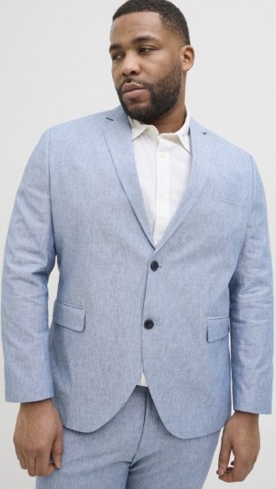 Jack & Jones Riviera Blazer Nautical Blue - Puvut ja pikkutakit - Pukuja suurissa mitoissa