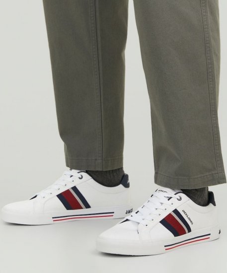 Jack & Jones Gorgon Sneakers Bright White - Miesten Kengät 40-52 - 