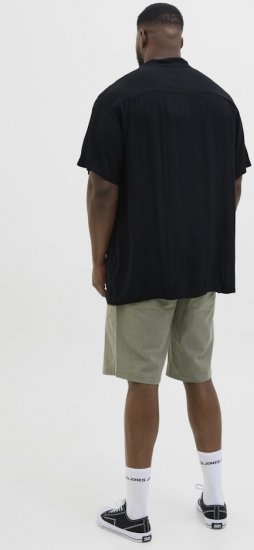 Jack & Jones Jeff Resort Shirt Black - Kauluspaidat - Miesten isot kauluspaidat 2XL – 8XL