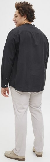 Jack & Jones Breeze Poplin Long Sleeve Shirt Black - Kauluspaidat - Miesten isot kauluspaidat 2XL – 8XL