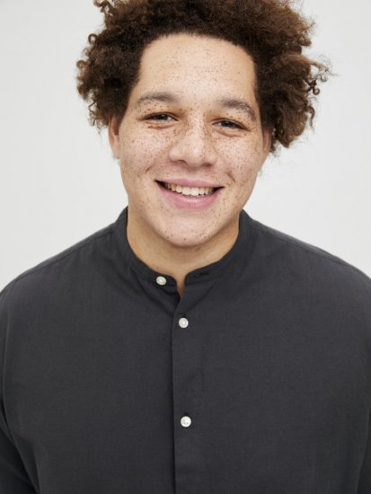 Jack & Jones Breeze Poplin Long Sleeve Shirt Black - Kauluspaidat - Miesten isot kauluspaidat 2XL – 8XL