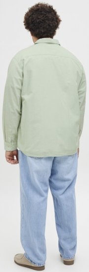 Jack & Jones Breeze Linen Blend Long Sleeve Shirt Iceberg Green - Kauluspaidat - Miesten isot kauluspaidat 2XL – 8XL