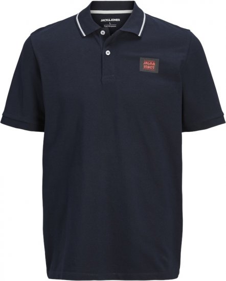Jack & Jones Hudson Short Sleeve Polo Dark Navy - Pikeepaidat - Miesten isot pikeepaidat