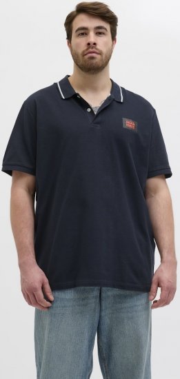 Jack & Jones Hudson Short Sleeve Polo Dark Navy - Pikeepaidat - Miesten isot pikeepaidat
