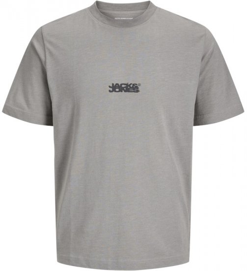 Jack & Jones Sago Branded Crew Neck T-Shirt Grey - T-paidat - Isot T-paidat 2XL – 14XL