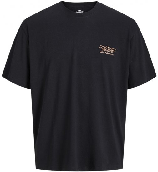 Jack & Jones Botaniq Crew Neck T-Shirt Black - T-paidat - Isot T-paidat 2XL – 14XL