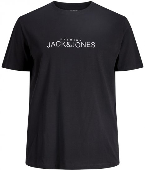 Jack & Jones Lavance Crew Neck T-Shirt Black Beauty - T-paidat - Isot T-paidat 2XL – 14XL