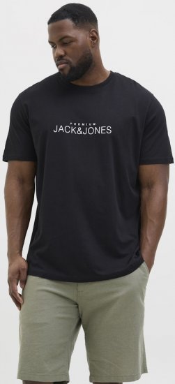 Jack & Jones Lavance Crew Neck T-Shirt Black Beauty - T-paidat - Isot T-paidat 2XL – 14XL