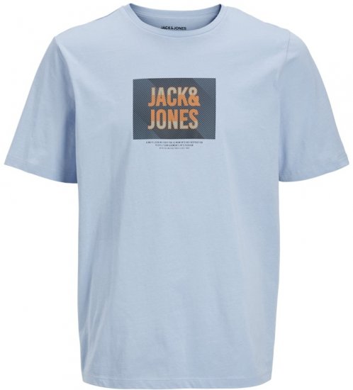 Jack & Jones Hudson Crew Neck T-Shirt Chambray Blue - T-paidat - Isot T-paidat 2XL – 14XL