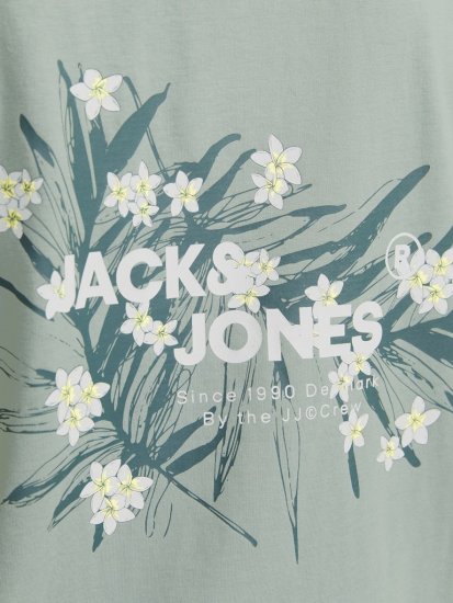 Jack & Jones Hawaii Crew Neck T-Shirt Iceberg Green - T-paidat - Isot T-paidat 2XL – 14XL