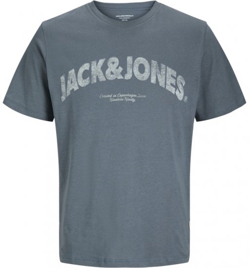 Jack & Jones Almeria Bold Branding T-Shirt Steel Blue - T-paidat - Isot T-paidat 2XL – 14XL