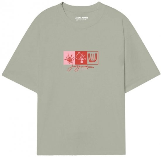 Jack & Jones Canggu Crew Neck T-Shirt Green - T-paidat - Isot T-paidat 2XL – 14XL