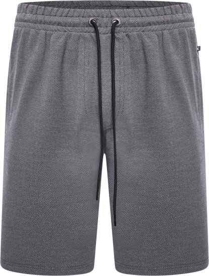 Kam Jeans 3317 Textured Interlock Shorts Charcoal - Collegehousut ja collegeshortsit - Miesten Isot collegehousut ja collegeshortsit