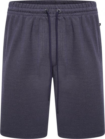 Kam Jeans 3317 Textured Interlock Shorts Indigo - Collegehousut ja collegeshortsit - Miesten Isot collegehousut ja collegeshortsit