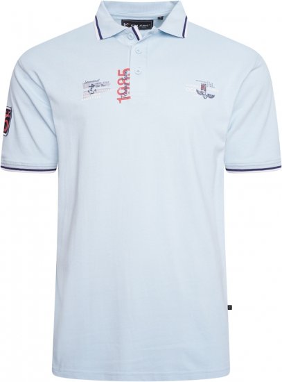 Kam Jeans 5512 1985 Racing Team Polo Blue - Pikeepaidat - Miesten isot pikeepaidat