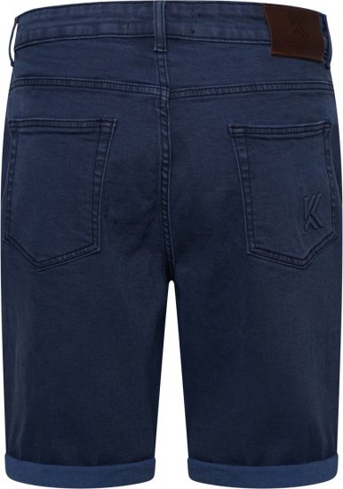 Kam Jeans Onana Embossed Wash Denim Shorts Smokey Blue - Shortsit - Shortsit, isot koot – W40-W60