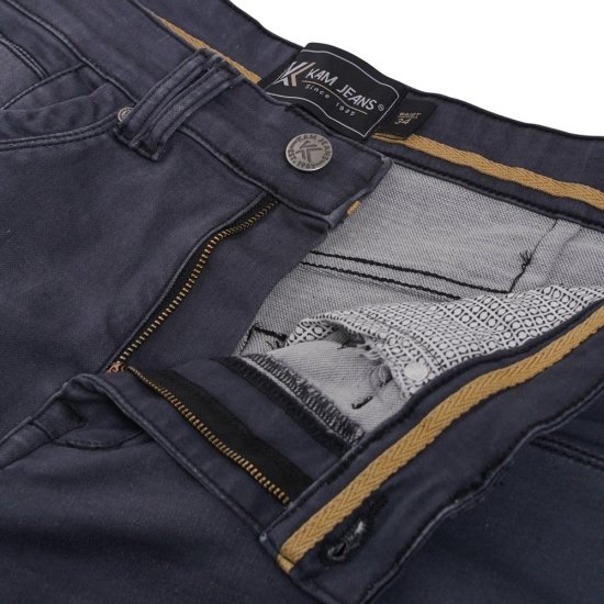 Kam Jeans Pepe Knitted Denim Shorts Charcoal - Shortsit - Shortsit, isot koot – W40-W60