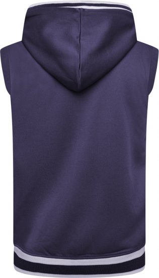 Kam Jeans TS005 Retro Tracky Set (Shorts/Sleeveless Hoodie) Navy - Verryttelypuvut - Miesten verryttelypuvut isot koot