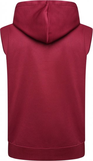 Kam Jeans TS006 Retro Pannelled Tracky Set (Shorts/Sleeveless Hoodie) Red - Verryttelypuvut - Miesten verryttelypuvut isot koot