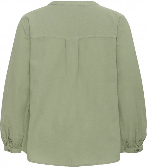 Kaffe Curve Nana Pitkähihainen paita Vihreä - Puserot & tunikat - 