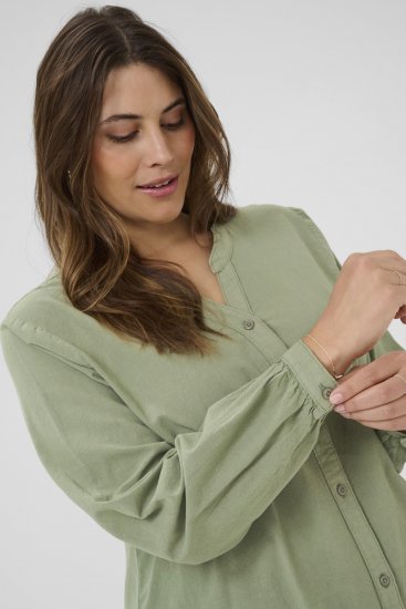Kaffe Curve Nana Pitkähihainen paita Vihreä - Puserot & tunikat - 