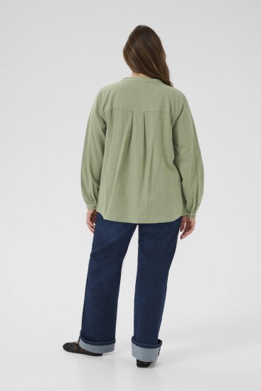 Kaffe Curve Nana Pitkähihainen paita Vihreä - Puserot & tunikat - 