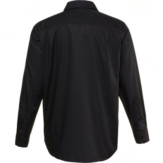 JP1880 Shirt Business Modern Fit Long Sleeve Non-Iron Black TALL - MIESTEN VAATTEET MT-6XLT - Pitkien miesten vaatteet