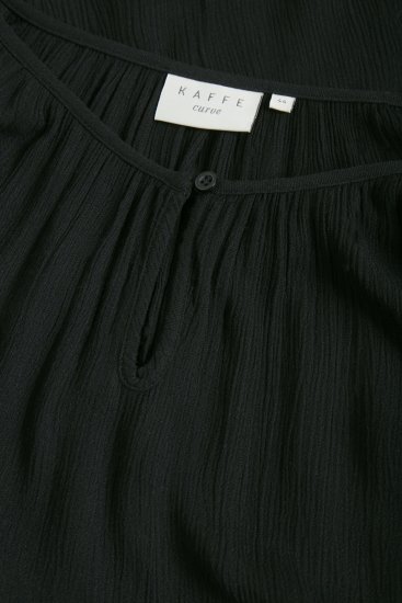 Kaffe Curve Ami 3/4-Hiha Tunika Musta - T-paidat - 