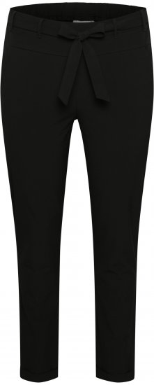 Kaffe Curve Jia Housut Vyöllä Musta - Naisten farkut ja housut isot koot - 