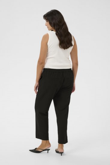 Kaffe Curve Sakira Nilkkapituiset Housut Musta - Farkut & Housut Isoissa Koissa – Plus Size - 