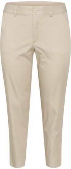 Kaffe Curve Leana Chino 7/8-Housut Pehmeänharmaa - Naisten farkut ja housut isot koot - 