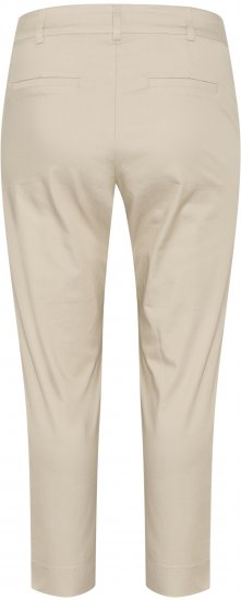 Kaffe Curve Leana Chino 7/8-Housut Pehmeänharmaa - Naisten farkut ja housut isot koot - 