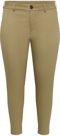 Kaffe Curve Leana Chino 7/8-Housut Lämmin beige - Naisten farkut ja housut isot koot - 