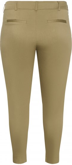 Kaffe Curve Leana Chino 7/8-Housut Lämmin beige - Naisten farkut ja housut isot koot - 