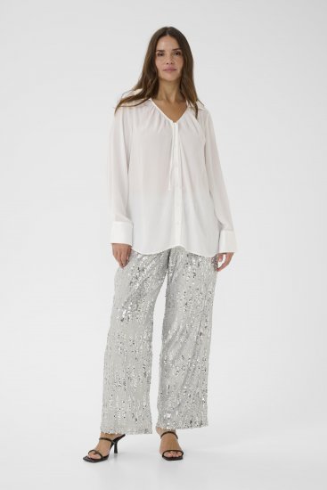 Kaffe Curve Gina Shirt White - Paitapuserot - 