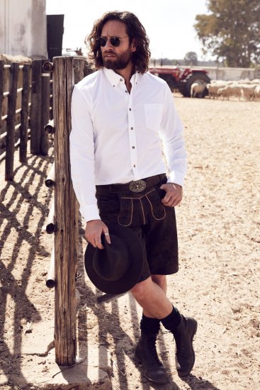 JP1880 Shirt Modern Fit Traditional Stag Horn White - Kauluspaidat - Miesten isot kauluspaidat 2XL – 8XL