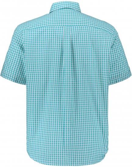 JP1880 Shirt Traditional Short Sleeve Turquoise - Kauluspaidat - Miesten isot kauluspaidat 2XL – 8XL