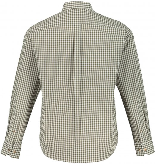 JP1880 Shirt Checked Traditional Long Sleeve Olive Green - Juhlapukeutuminen - Juhlapukeutuminen – Juhli tyylikkäästi ja mukavasti