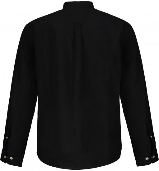 JP1880 Shirt Linen Blend Long Sleeve Black TALL - MIESTEN VAATTEET MT-6XLT - Pitkien miesten vaatteet