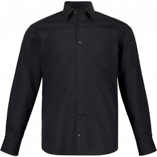 JP1880 Shirt Business Kent Collar Long Sleeve Black TALL - MIESTEN VAATTEET MT-6XLT - Pitkien miesten vaatteet