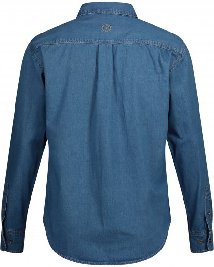 JP1880 Shirt Denim Long Sleeve Blue TALL - MIESTEN VAATTEET MT-6XLT - Pitkien miesten vaatteet