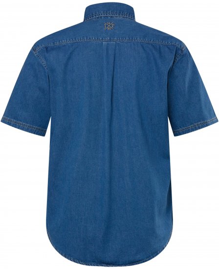 JP1880 Shirt Denim Short Sleeve Blue TALL - MIESTEN VAATTEET MT-6XLT - Pitkien miesten vaatteet