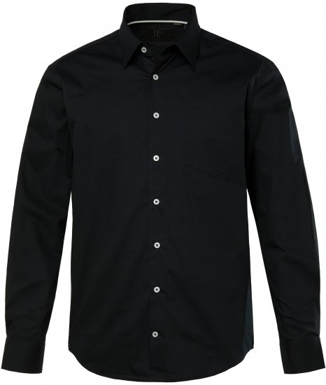JP1880 Shirt Long Sleeve Modern Fit Black TALL - MIESTEN VAATTEET MT-6XLT - Pitkien miesten vaatteet