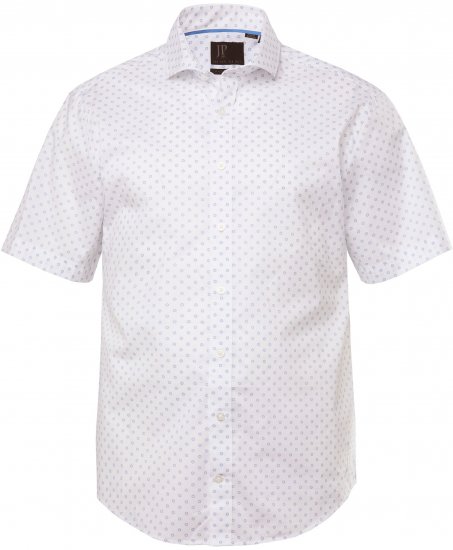 JP1880 Business Modern Fit Short Sleeve Shirt TALL Off-White - TALL kauluspaidat - 